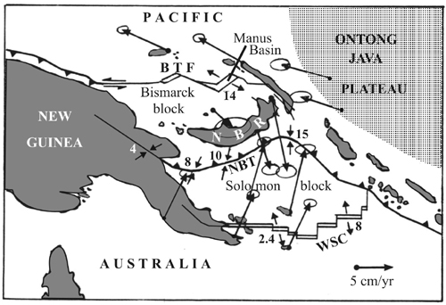 Boundary between the Australian and the Pacific plates