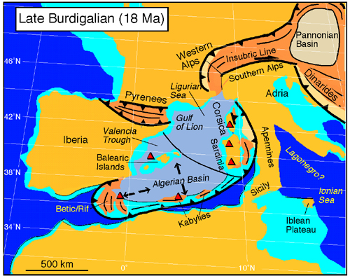 Late Burdigalian reconstruction