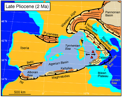 Late Pliocene reconstruction