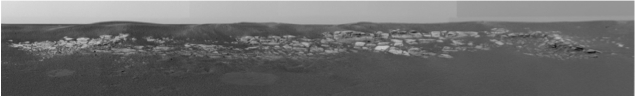 Panorama of Martian outcrop