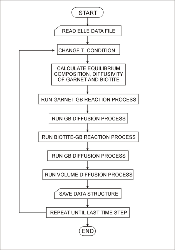 Flow chart for the model.