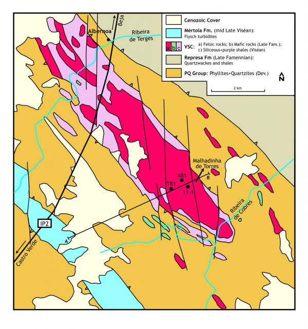 Detailed geological map