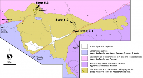Geological map of the Migmatitic Complex