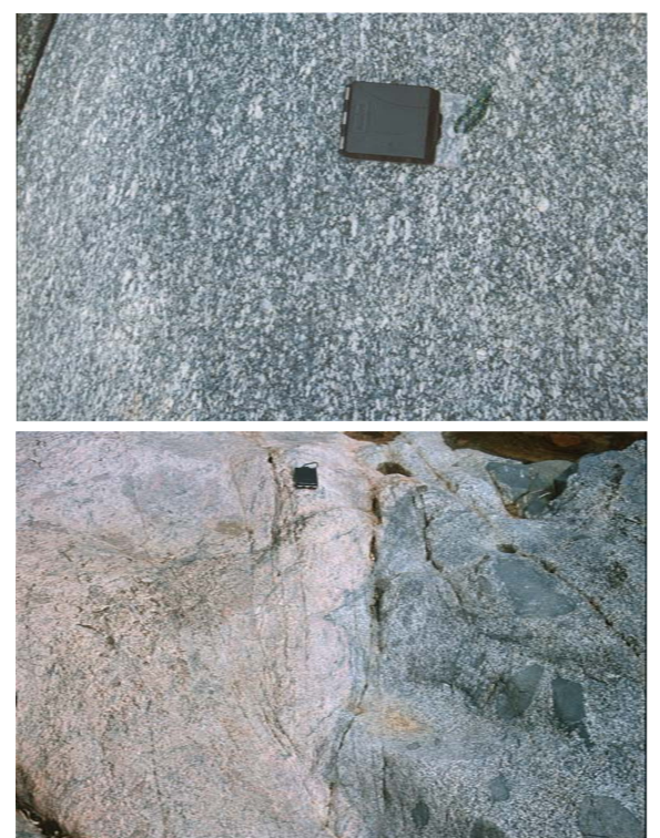 Perico granite and felsic material