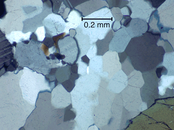Typical quartz microstructures.