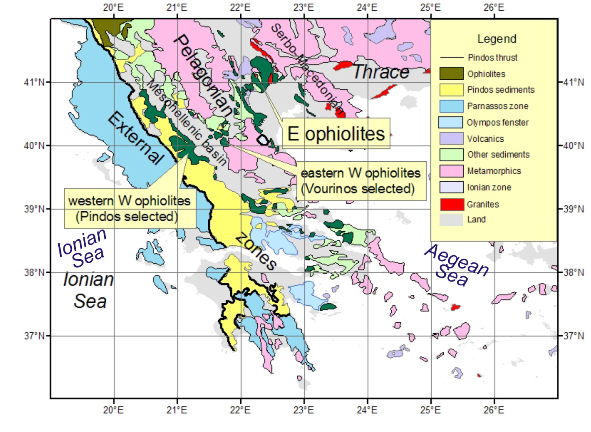 Outline geological map