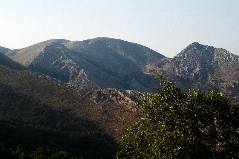 View from Stop A of major folding.