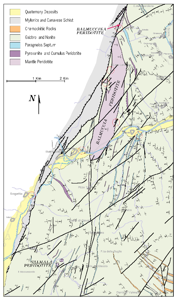 Geology of the Balmuccia area