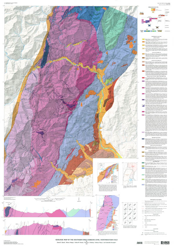 Ivrea-Verbano geologic map