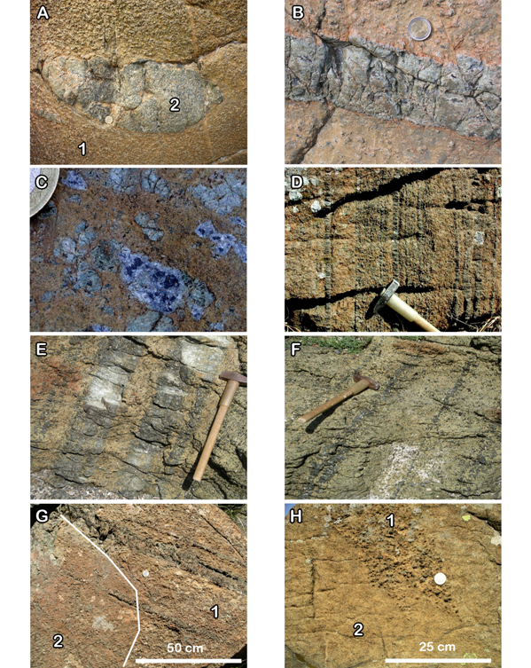 Main features and field relationships of the sub-continental lithospheric spinel lherzolites and the reactive spinel harzburgites.