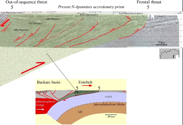 Timing of thrusting at the front of the Apennines accretionary prism