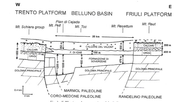 Platform vs basin in Carnia.