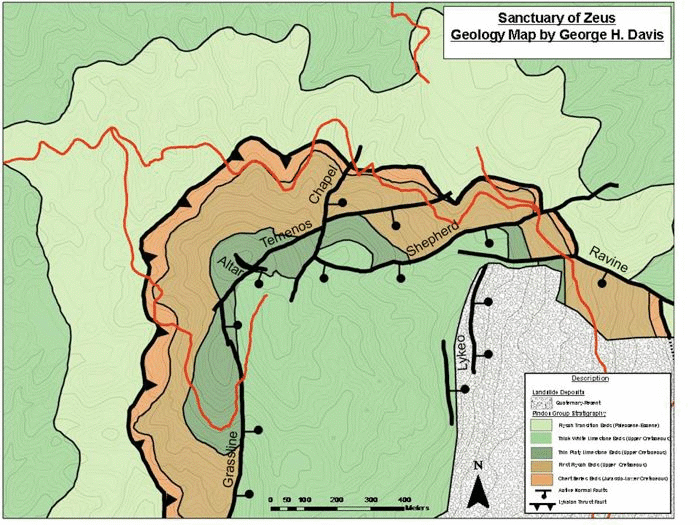 Geologic map of active faults in the St. Elijah klippe