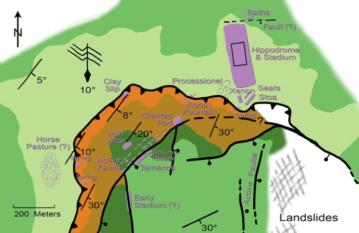 Geoarchaeological map.
