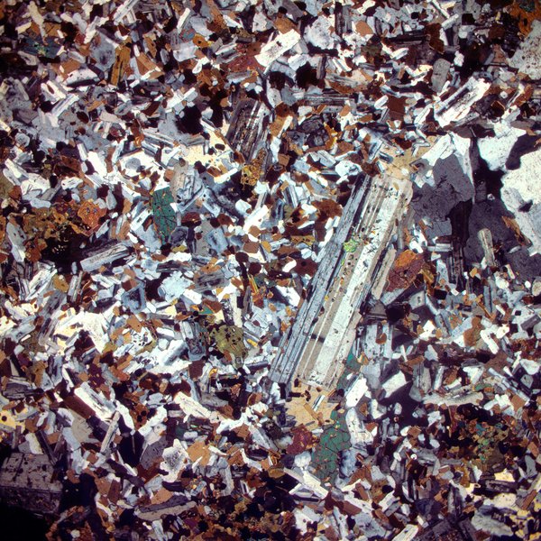 Igneous microstructure of microgranitoid enclave