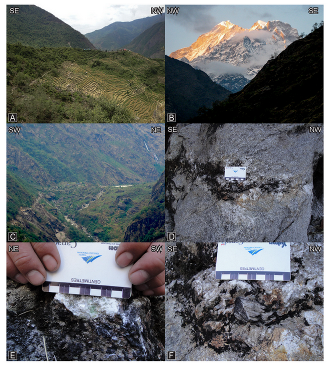 Field photographs from Simigaon and leucogranites from stop 11