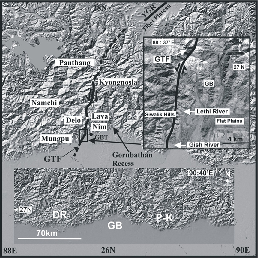 Digital Elevation Model of the Darjiling-Sikkim Himalayas