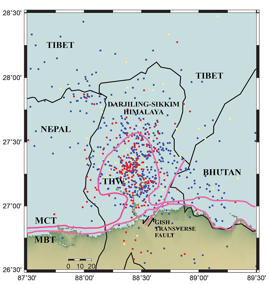 Seismicity in the Darjiling-S ikkim Himalaya