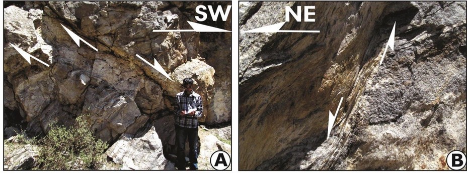 Pegmatite and sillimanite-bearing shear zones