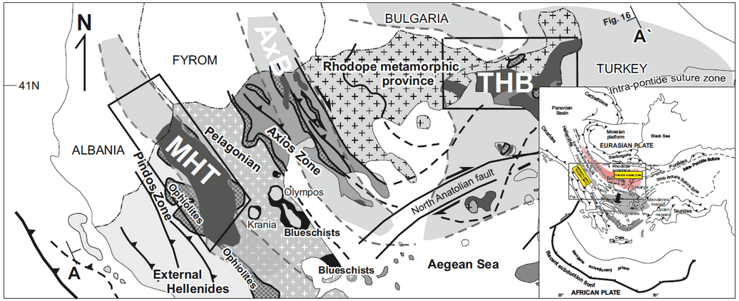 The MHT and THB including the Axios Basin (AXB)