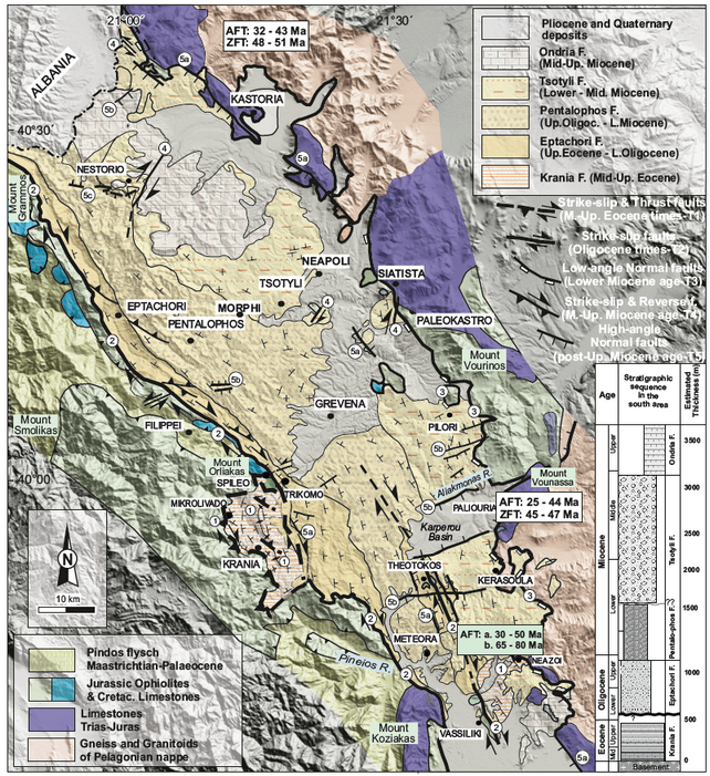 Geological-structural map of the MHT
